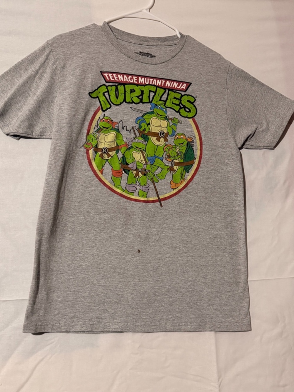 Nickelodeon Teenage Mutant Ninja Turtles Grey Logo Tee